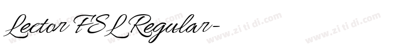Lector FSL Regular字体转换 Lector FSL Regular字体转换